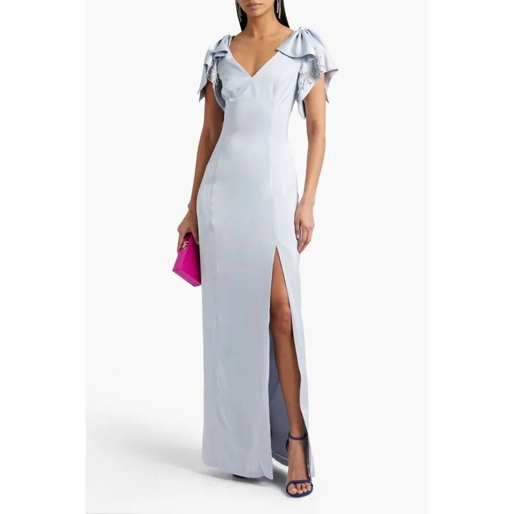 MARCHESA
Satin-Crepe Embellished Gown 💜
